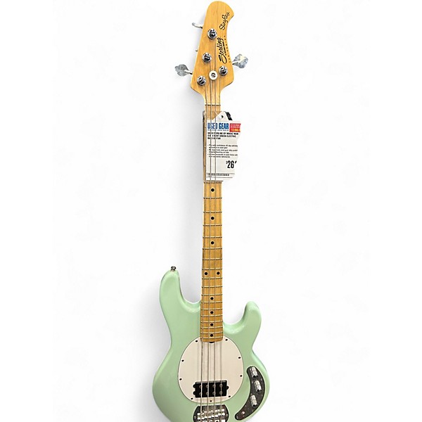 Used Sterling by Music Man Sub 4 Mint Green Electric Bass Guitar