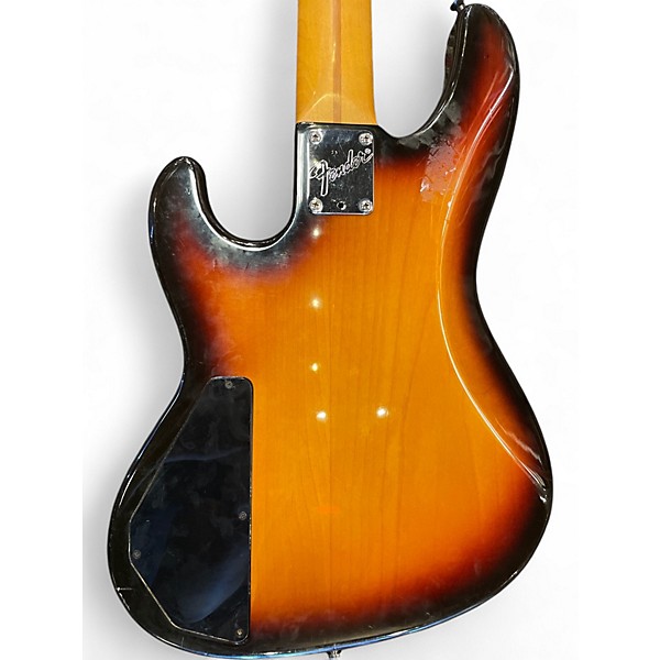 Vintage 1990s Fender 1990 Fender Jazz Bass 2 Tone Sunburst Electric Bass Guitar