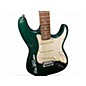 Used Galveston Reba S-Style Green Solid Body Electric Guitar