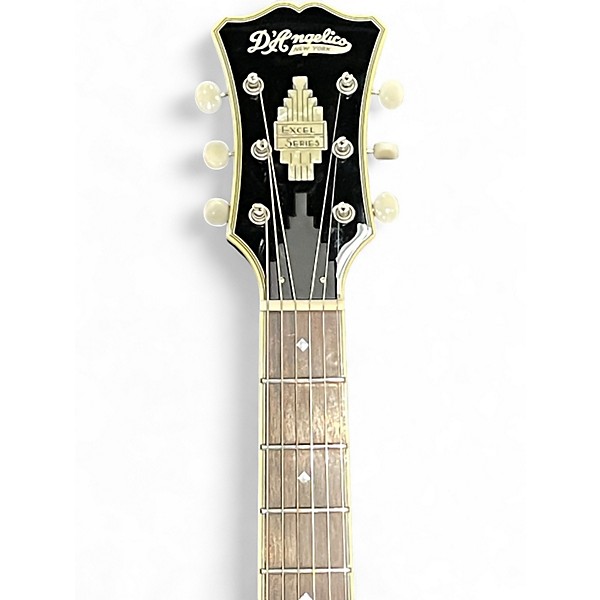 Used D'Angelico Excel DC Tour Black Hollow Body Electric Guitar