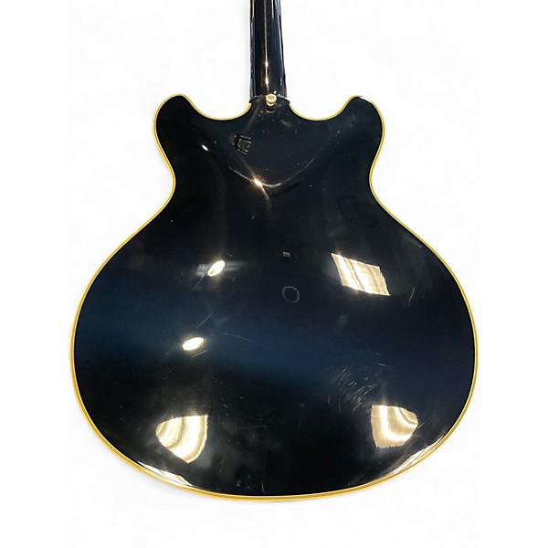 Used D'Angelico Excel DC Tour Black Hollow Body Electric Guitar