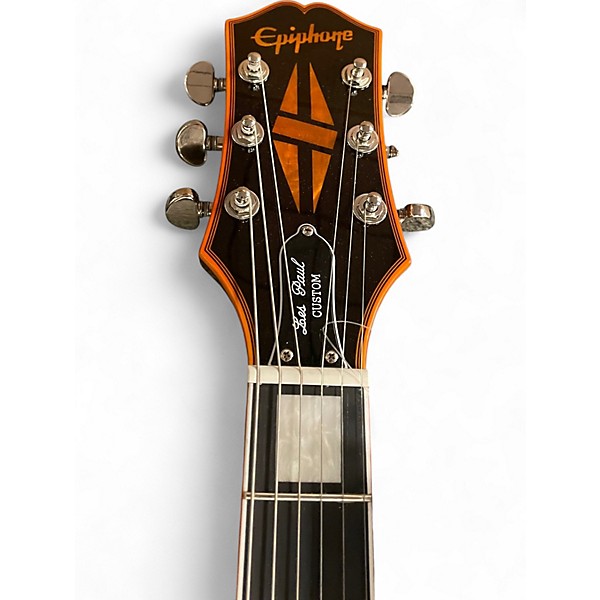 Used 2025 Epiphone LES PAUL WIDOW ORANGE BURST Solid Body Electric Guitar