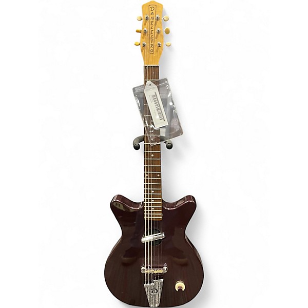 Used Danelectro Convertible Burgundy Acoustic Electric Guitar