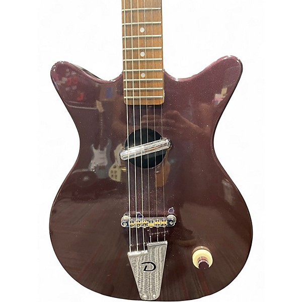 Used Danelectro Convertible Burgundy Acoustic Electric Guitar