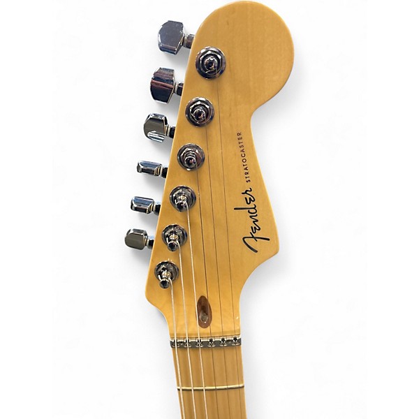 Used 2007 Fender AMERICAN DELUXE STRAT HSS Olympic Pearl Solid Body Electric Guitar