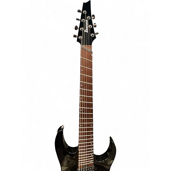Used Ibanez RGMS7 Black Solid Body Electric Guitar