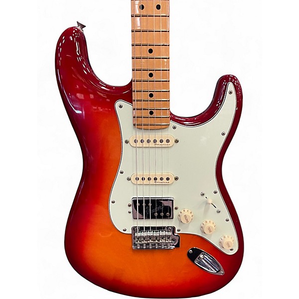 Used Fender Player II Chambered Ash Heritage Cherry Sunburst Solid Body Electric Guitar