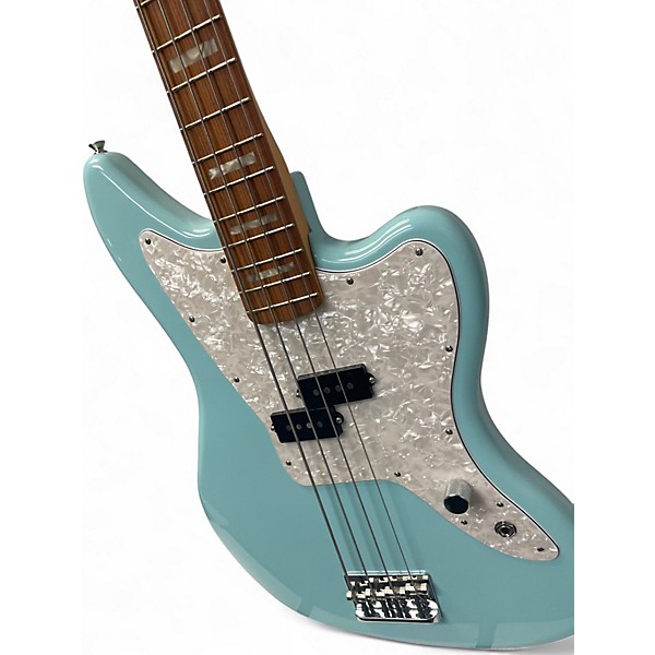 Used Fender Mark Hoppus Jaguar Bass Sonic Blue Electric Bass Guitar