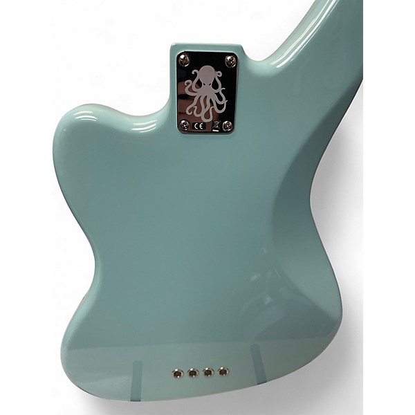 Used Fender Mark Hoppus Jaguar Bass Sonic Blue Electric Bass Guitar