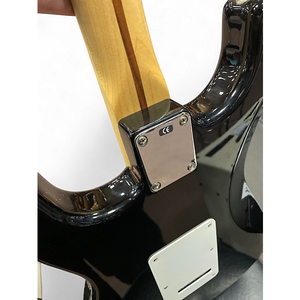 Used Fender Standard Stratocaster Black Solid Body Electric Guitar