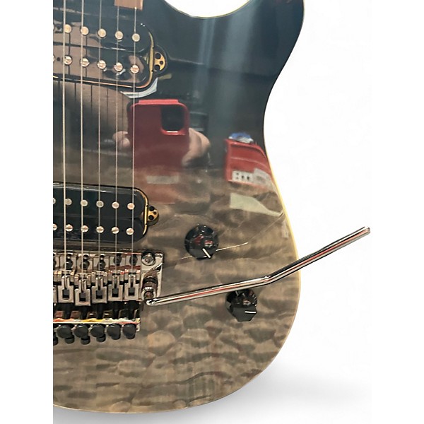 Used EVH Wolfgang Standard Trans Black Solid Body Electric Guitar