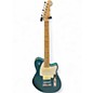 Used Reverend Double Agent Metallic Blue Solid Body Electric Guitar thumbnail