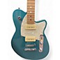Used Reverend Double Agent Metallic Blue Solid Body Electric Guitar