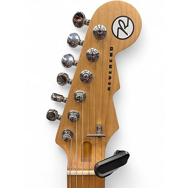 Used Reverend Double Agent Metallic Blue Solid Body Electric Guitar