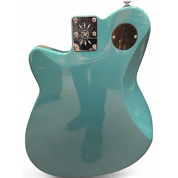 Used Reverend Double Agent Metallic Blue Solid Body Electric Guitar