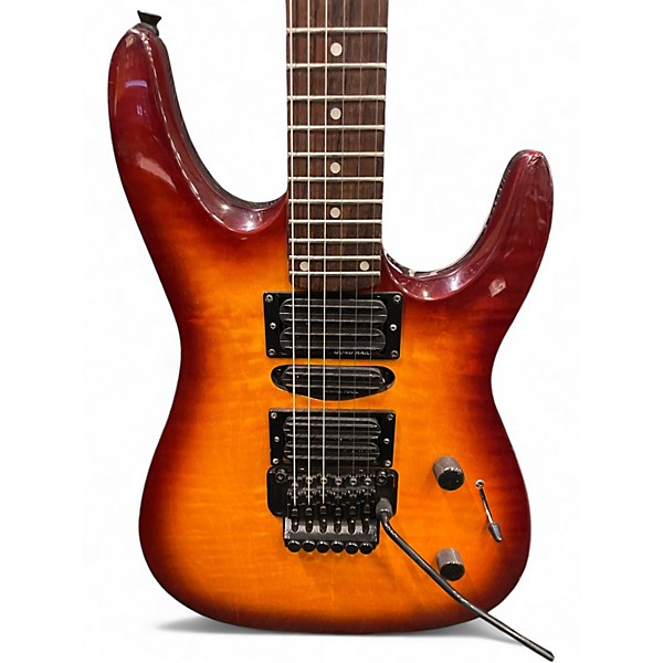 Used Kramer FR424QM Tobacco Sunburst Solid Body Electric Guitar