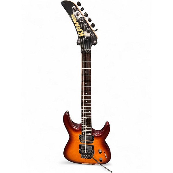 Used Kramer FR424QM Tobacco Sunburst Solid Body Electric Guitar