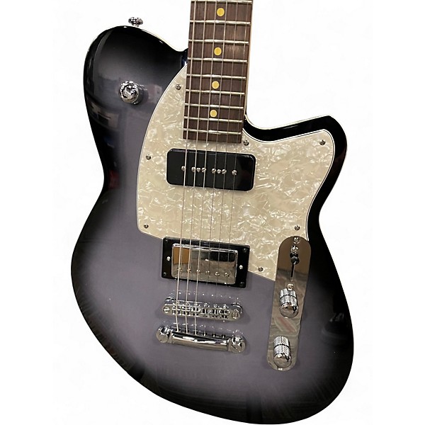 Used Reverend Double Agent periwinkle burst Solid Body Electric Guitar