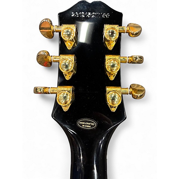 Used 2023 Epiphone Les Paul Custom Blackback Limited-Edition Antique Ivory Solid Body Electric Guitar