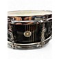 Used SONOR 14X5 Prolite Snare Drum Ebony White Stripes Drum