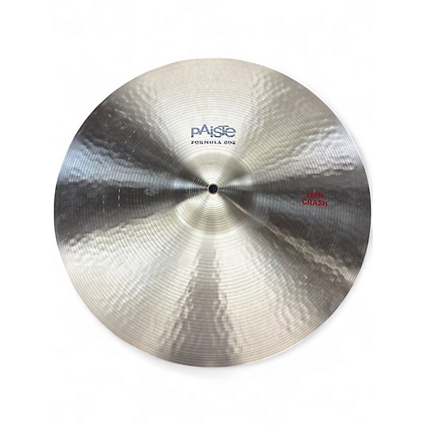 Used Paiste 19in Formula 602 Thin Crash Cymbal