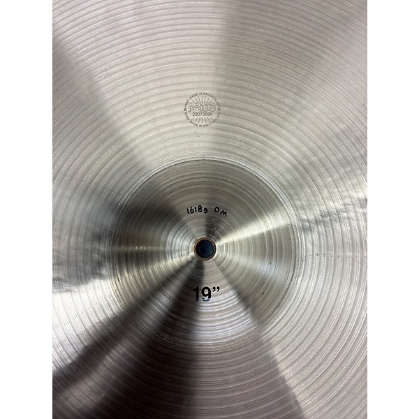 Used Paiste 19in Formula 602 Thin Crash Cymbal