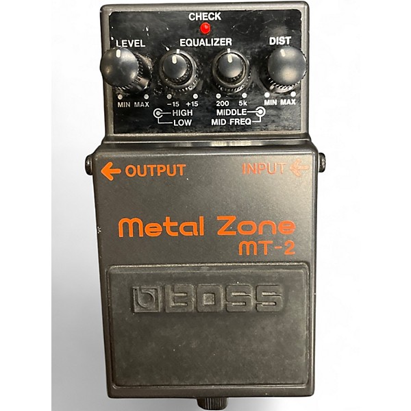 Used BOSS MT2 Metal Zone Distortion Effect Pedal