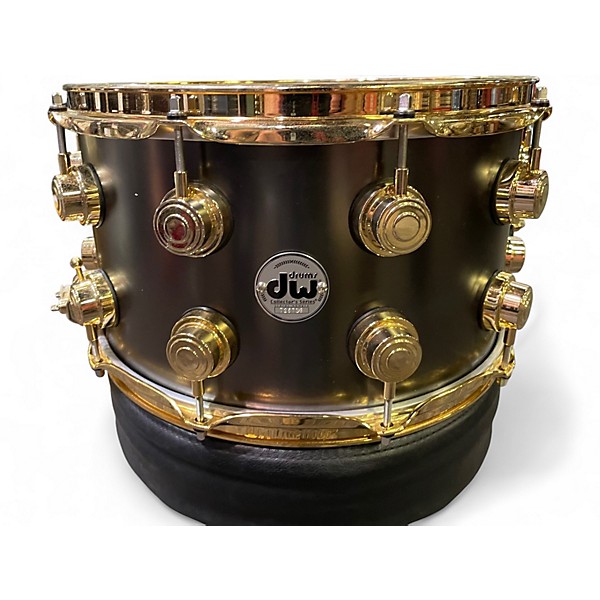 Used DW 8X14 Collectors series Brass Black and Gold Drum
