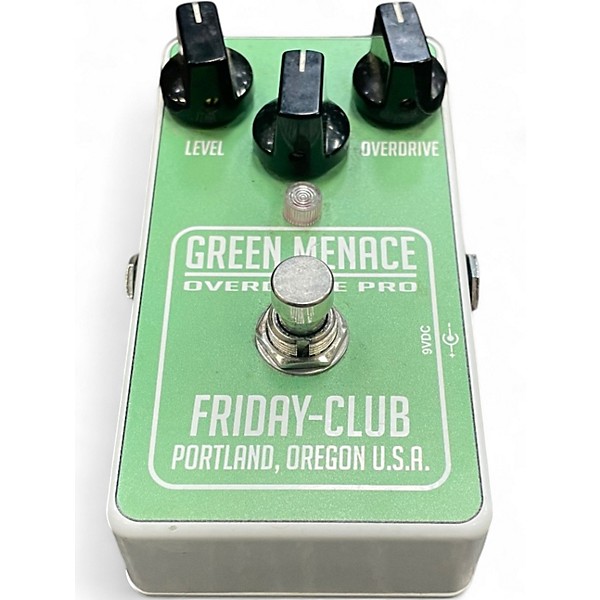 Used Friday-club Green Menace Overdrive Pro Effect Pedal