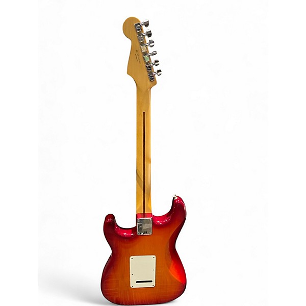 Used Fender Standard Stratocaster HSS Plus Top Cherry Sunburst Solid Body Electric Guitar