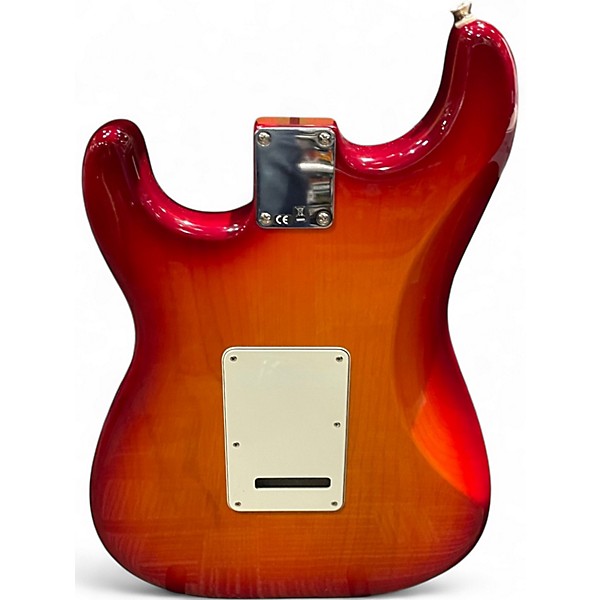 Used Fender Standard Stratocaster HSS Plus Top Cherry Sunburst Solid Body Electric Guitar