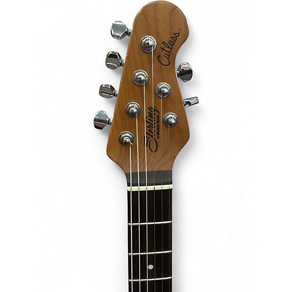 Used Sterling by Music Man CUTLASS HSS Metallic Silver Solid Body Electric Guitar