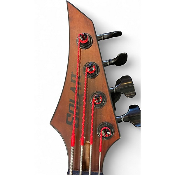 Used Solar Guitars AB2.4AN Brown Electric Bass Guitar