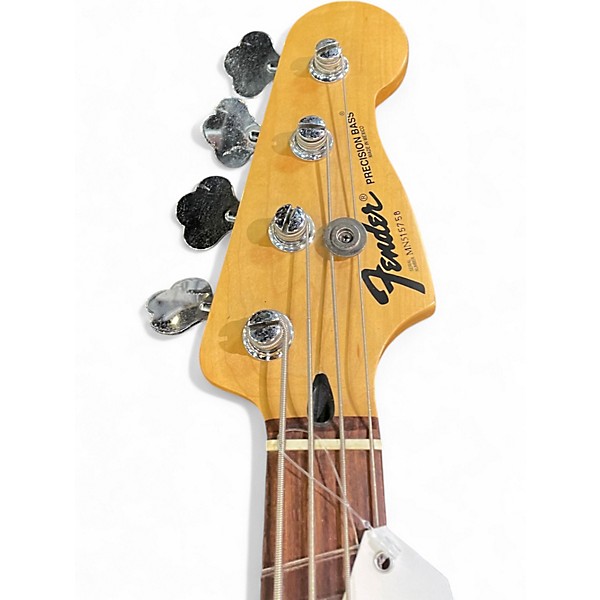 Used Fender Standard Precision Bass Black Electric Bass Guitar