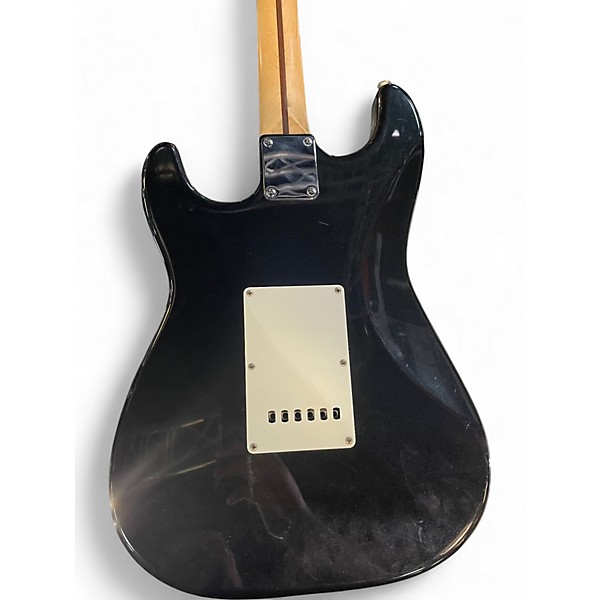 Used Fender Starcaster Stratocaster Black Solid Body Electric Guitar