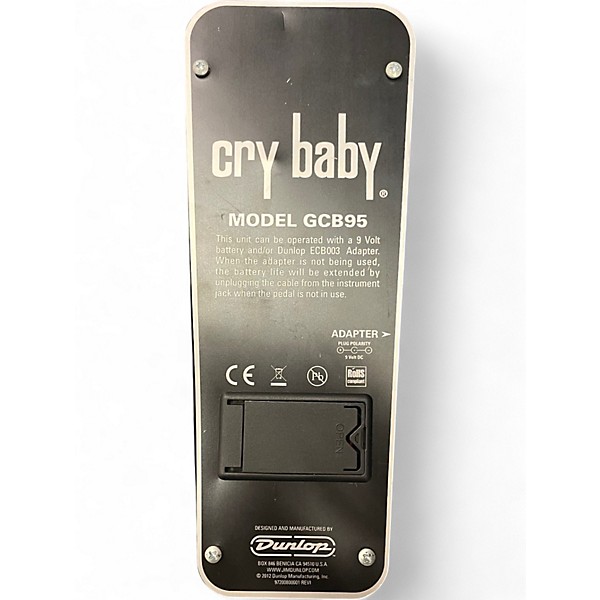 Used Dunlop GCB95F Crybaby Classic Wah With Fasel Inductor Effect Pedal