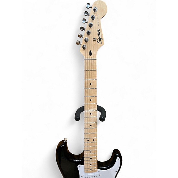 Used Squier Standard Stratocaster Black Solid Body Electric Guitar