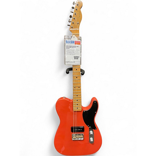 Used Fender noventa Red Solid Body Electric Guitar