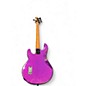 Used Sterling by Music Man STING RAY RAY34 PURPLE SPARKLE Electric Bass Guitar