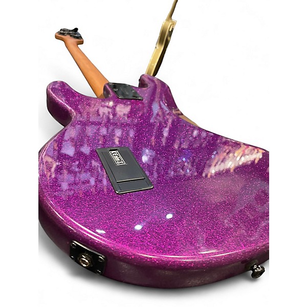 Used Sterling by Music Man STING RAY RAY34 PURPLE SPARKLE Electric Bass Guitar