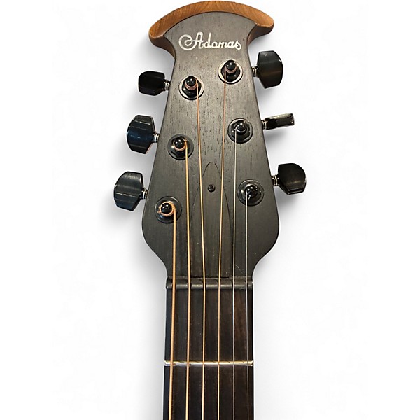 Used Adamas md80-nwt Black Acoustic Electric Guitar