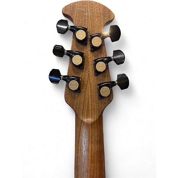 Used Adamas md80-nwt Black Acoustic Electric Guitar