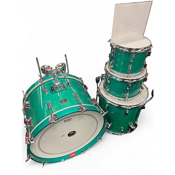 Used TAMA 4 Piece Superstar AQUA MARINE LACQUER Drum Kit