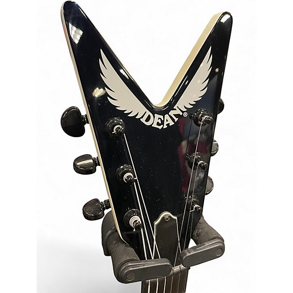 Used Dean USA 1000 SERIES KING V Pearl White Solid Body Electric Guitar