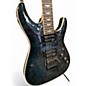 Used Schecter Guitar Research Omen Extreme FR See Thru Black Solid Body Electric Guitar
