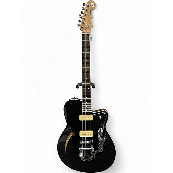 Used Reverend CLUB KING Black Hollow Body Electric Guitar