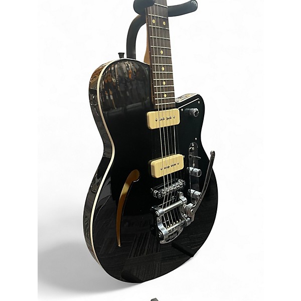 Used Reverend CLUB KING Black Hollow Body Electric Guitar