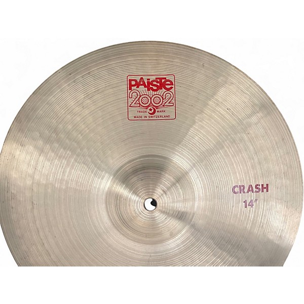 Used Paiste 14in 2002 Crash Cymbal