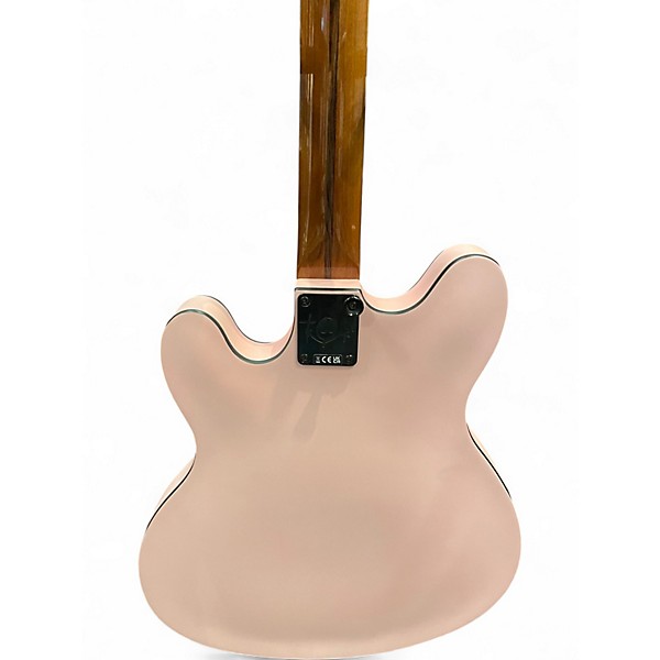 Used 2024 Fender Tom DeLonge Starcaster Satin Shell Pink Hollow Body Electric Guitar