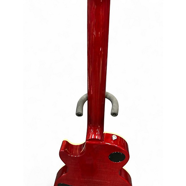 Used Gibson Les Paul Classic Chrome Red Solid Body Electric Guitar